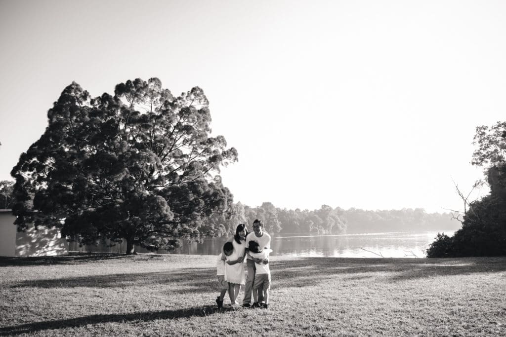 Family Photography Singapore family hugging